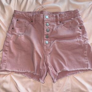 Time and Tru Pink Jean Shorts